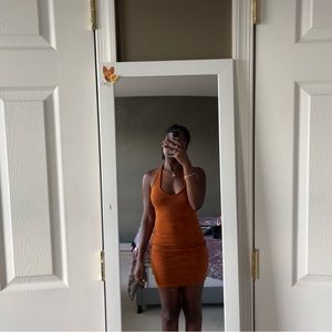 Orange summer dress